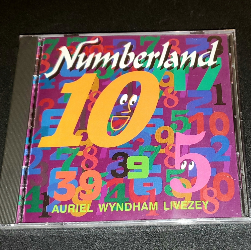 Numberland Music By Auriel Wyndham Livezey w/ Artwork AUDIO CD play children's